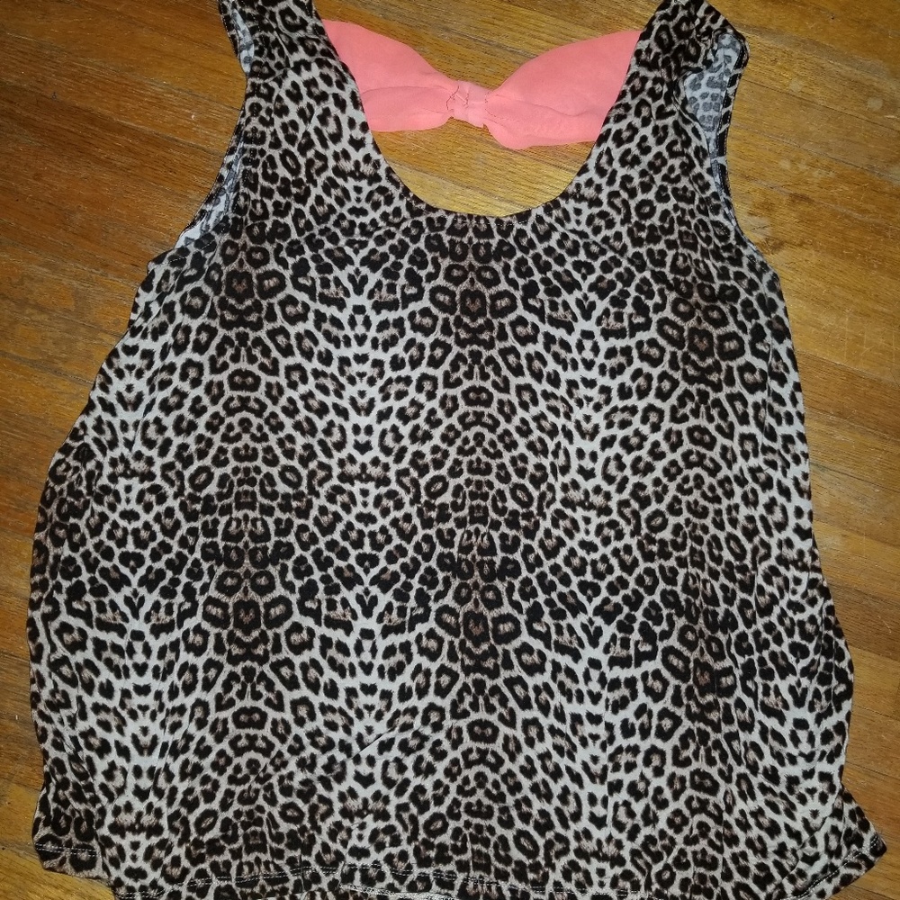 Leapord print top